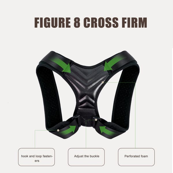 Justerbar Posture Corrector Stöd Rygg Rätare Rygg Axel Lumbar Posture Korrigering