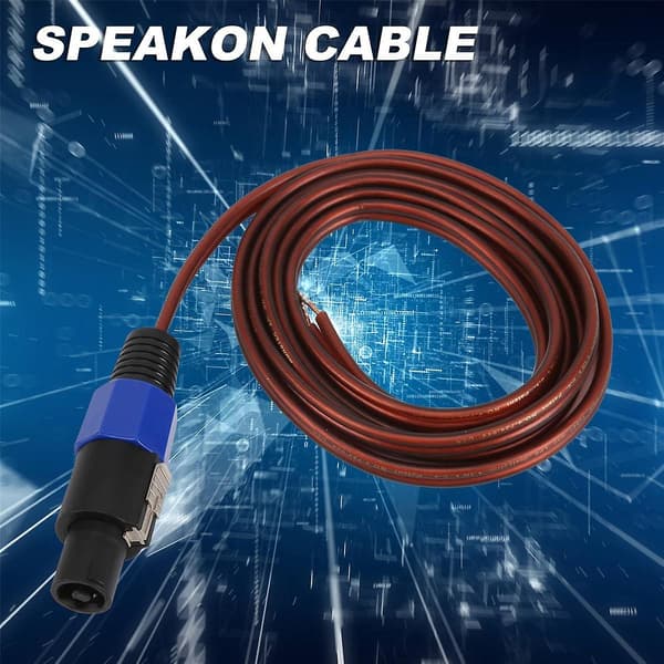 Speakon Speaker Cable Bare Wire Open End Cable, Speakon to Speaker Cable Audio Cord Amplifier Connection Cord for DJ/PA