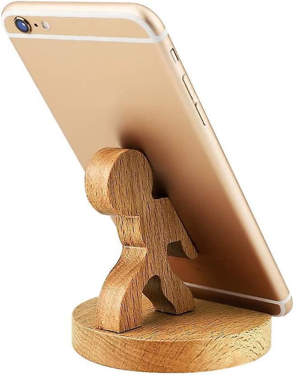 Træbordstativ til alle smartphones