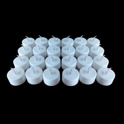 Flameless LED Candles, 24 LED Tea Lights, Flickering Tea Lights, Warm White