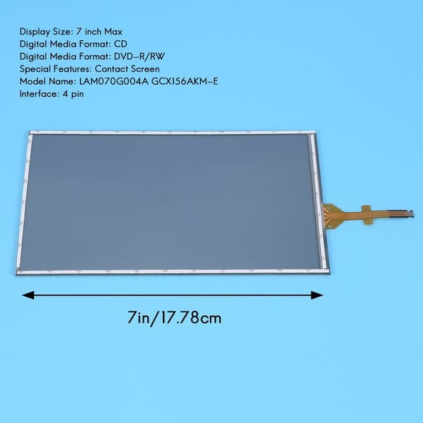 7 tommer bil touchscreen, navigation, til 208 2008 C5 C4L C3XR LAM070G004A GCX156AKM-E