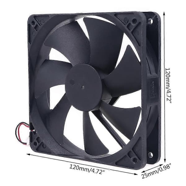 D12sh-12 Server Kylfläkt 120x120x25mm Chassiradiator För Gruvmaskin db