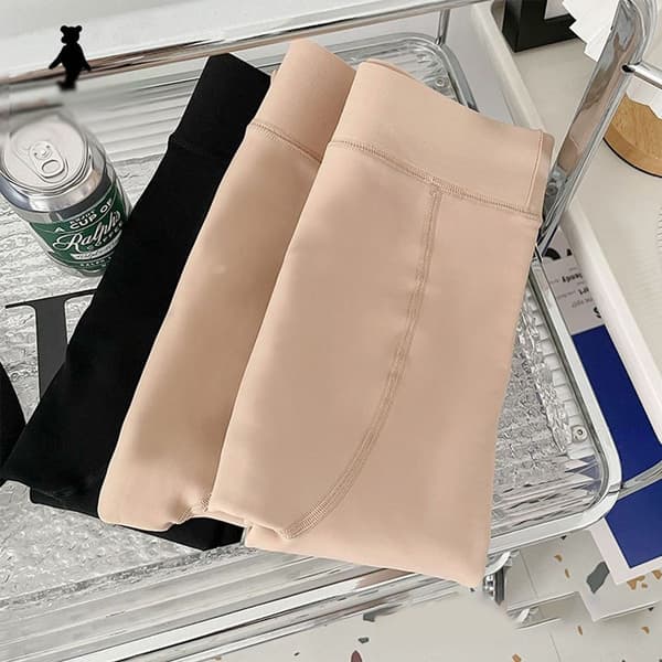 Vintervarme, ugjennomsiktige, fôrede tights, elastiske, hvit hud, KLB