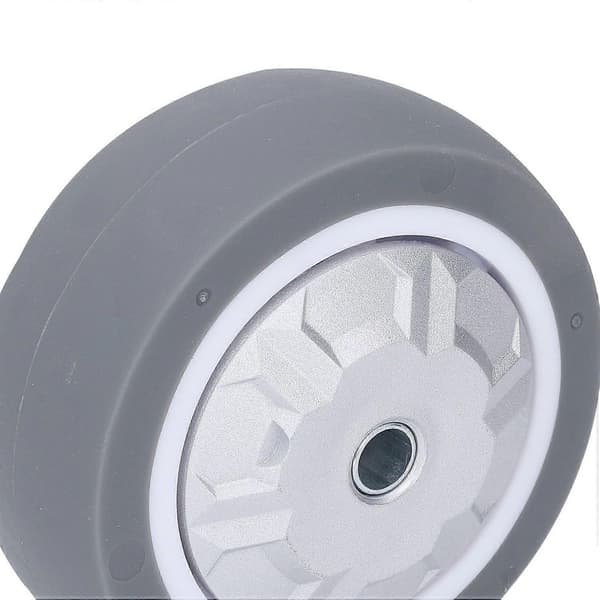 5 inch Rubber Wheel 200kg Load Capacity Shock Absorbing Wear Resistant Silent Solid TPR Wheel for Cart