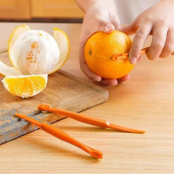 Orange Peeler Set Easy Opener Citrus Lemon Peeler Cutter Vegetable Slicer Fruit Tool Kitchen Utensils (5-pack)