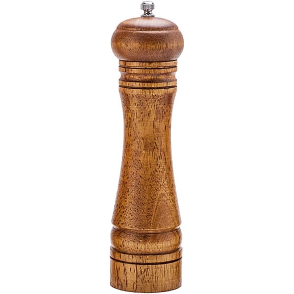 Träpepparkvarn, pepparkvarn, justerbar grovhet, trä, 20,3 cm