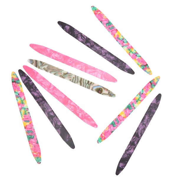 10 Pieces 0.71mm Oud Picks Celluloid Flexible Picks Replacement for Plucked Instruments
