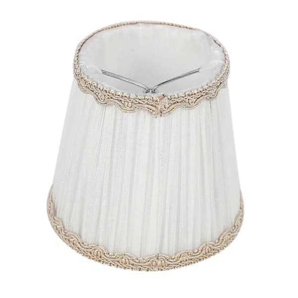 Crown Lampshades, ONLY for Candelabra-Type Light Sources, Set of 6, White