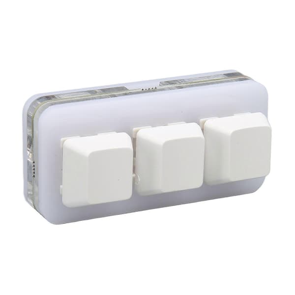 USB 3 Key Mini Keypad RGB LED Backlight Supports Hot Swap OSU HID Macro Programming Keyboard for Windows for OS X for Linux White