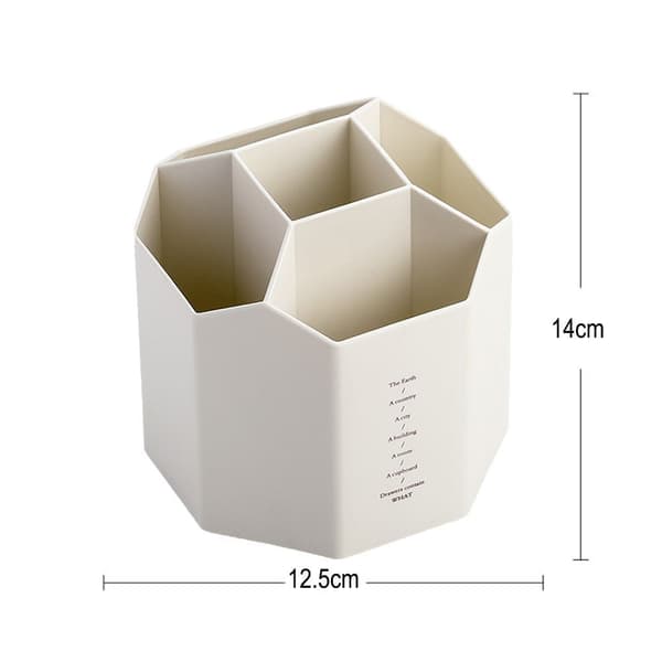 Penholder Multifunktionel Kontoropbevaringshylde Offwhite
