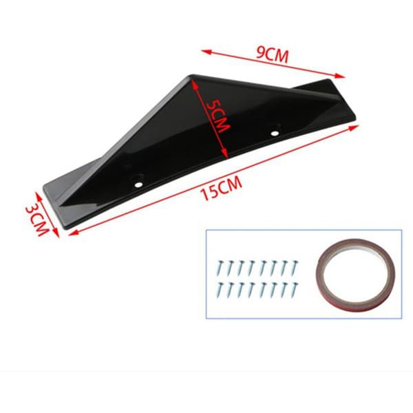 Bil bakre støtfanger diffuser Bil bakre støtfanger spoiler splitter Bil styling Bildeler, 4 stk