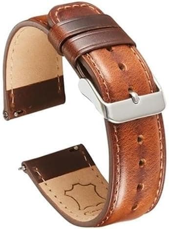 Ægte Læder Urrem Quick Release Brun Rem Äkta Läder Klockarmband - 22mm
