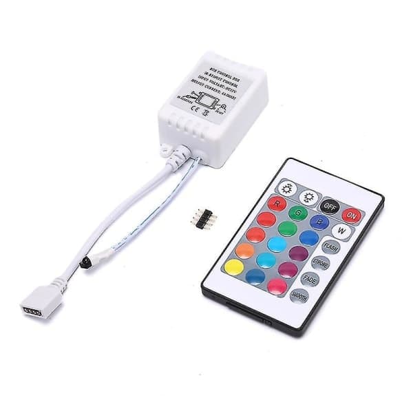 LED RGB Controller 24 Buttons IR Remote Control DC12V Dimmer Control Box for LED Strip