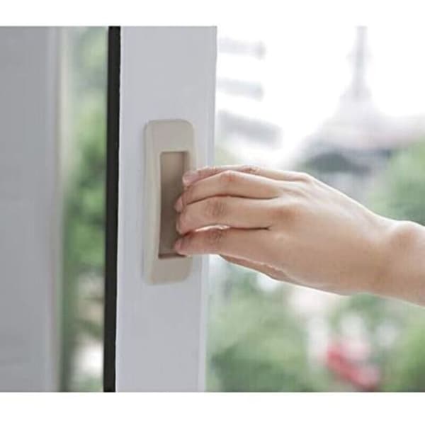 Self-adhesive Sliding Door Handle from Pieces - White, by DEBUNS