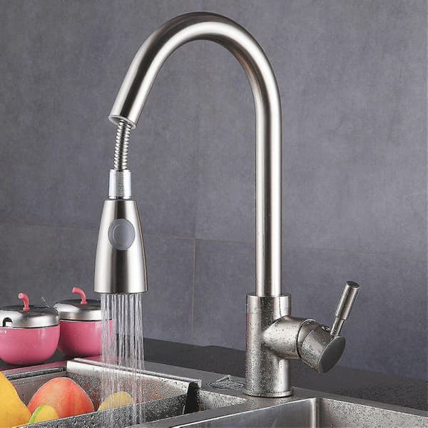 2024 Kitchen Faucet Pull-Out Mixer Kitchen Faucet Kitchen 360° Swivel Mixer Kitchen Sus304 Kitchen Faucet