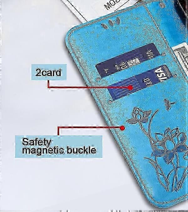 Fodral för iPhone SE 2022/2020/ iPhone 8 Präglat lotus PU-läder Plånboksfodral Flip Cover coque Etui