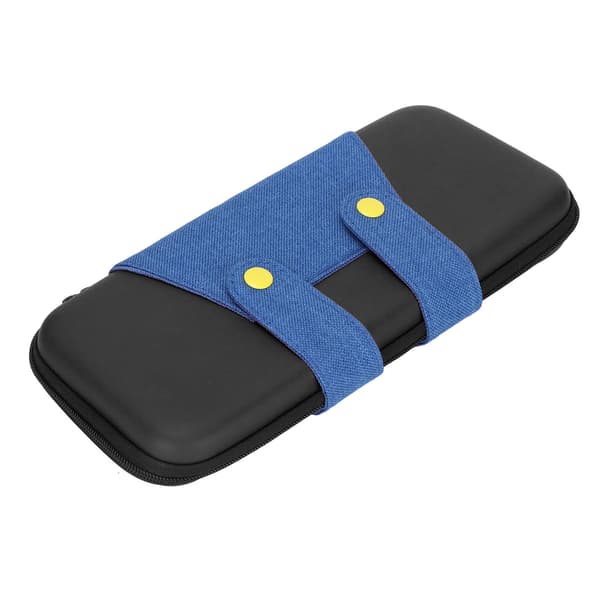 Game Storage Bag Hard Shell Durable Double Zippers Portable EVA Game Storage Bag for Switch Black Blue for Switch