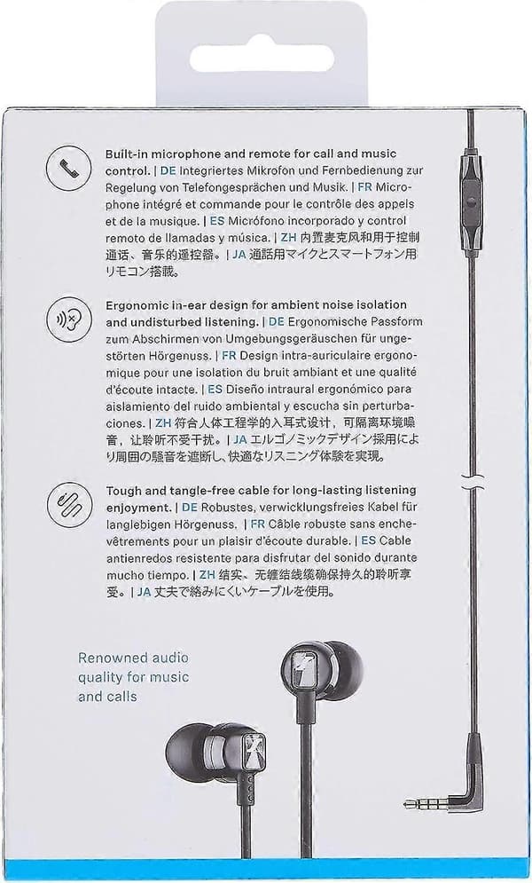 Sennheiser CX 300S In-Ear Headphones with Smart One-Button Remote
