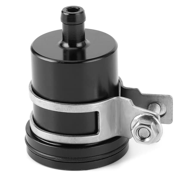 Brake Clutch Oil Reservoir Cup Fluid Bottle Universal Motorcycle Refit with Bracket Black
