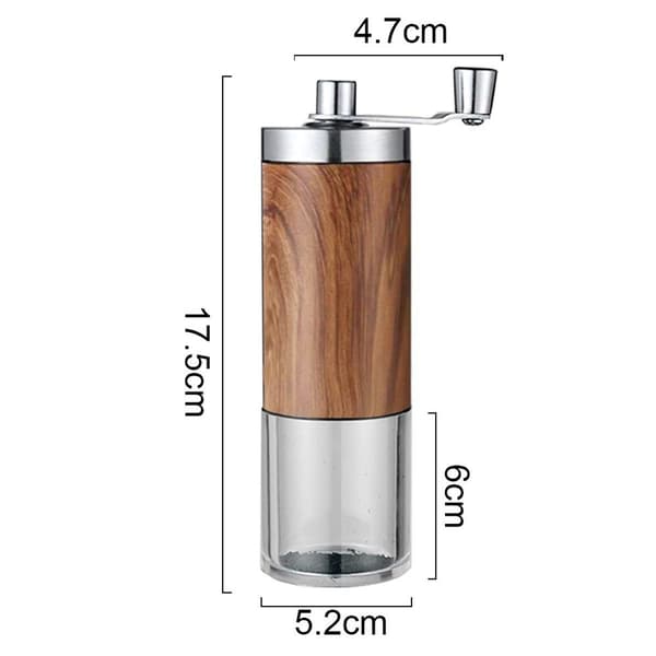 Natural Wood Look: Compact Coffee Grinder with External Settings KLB