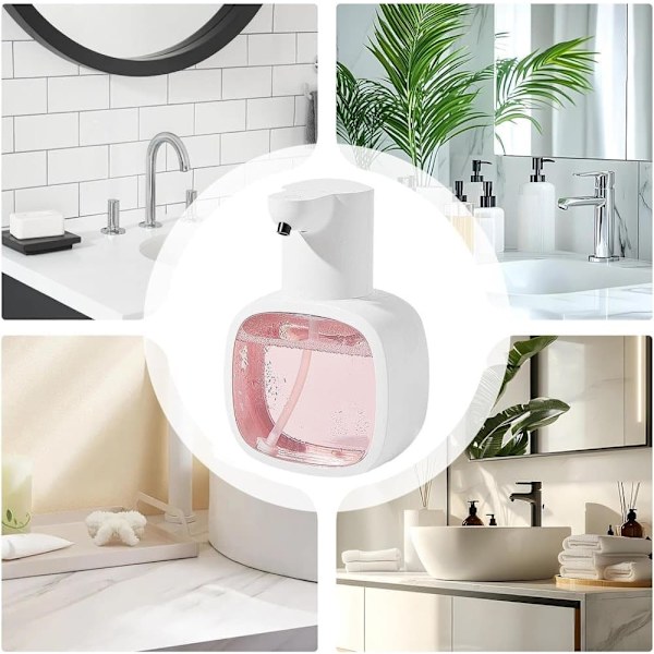 500 ml Automatic Soap Dispenser - Liquid Soap Dispenser Touchless Soap Pump, USB-C Charging White White