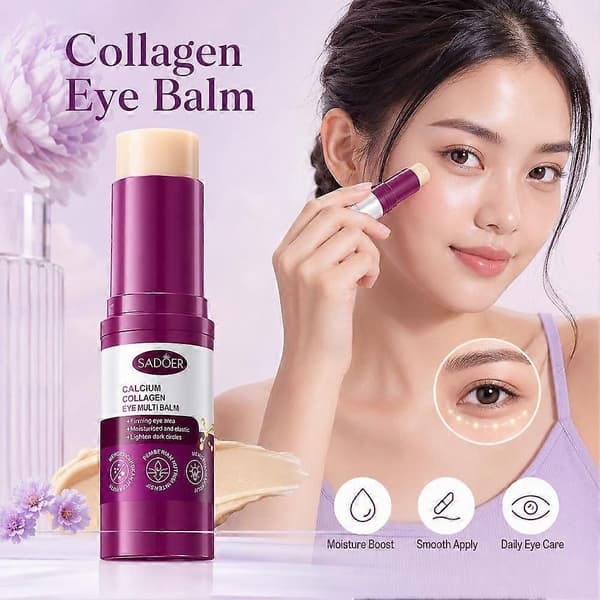 SADOER Calcium Collagen Eye Balm - Firming & Dark Circles Multi Stick