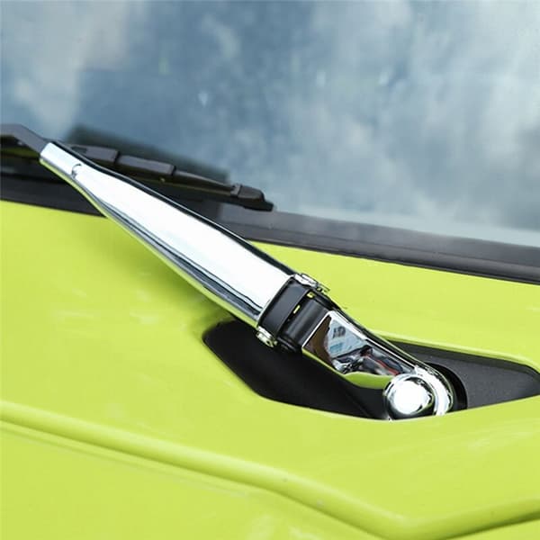 Silver Vindrutetorkarblad Dekorationsskydd för Jimny JB74 JB64 2019 2020 2021 - Silver