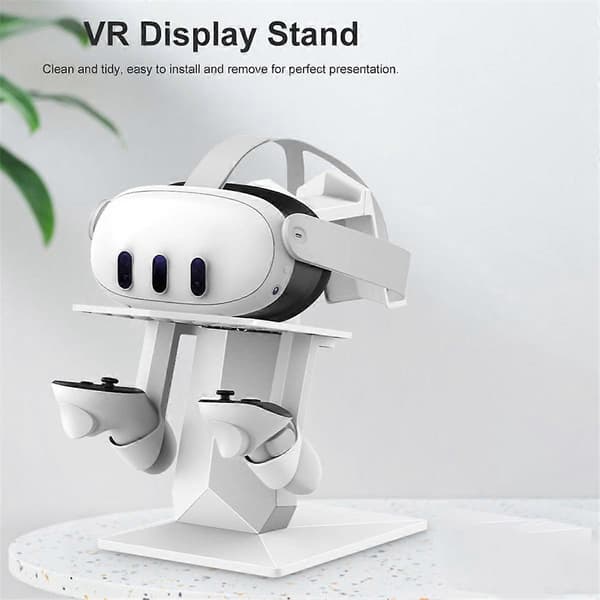 VR-displayställ för Quest 3, kontrollhållare, monteringsstation och headset-display, VR-ställ, VR-tillbehör