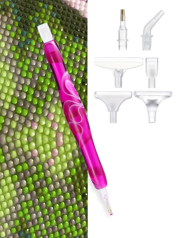 Timanttimaalauskynä 6 lisävarusteella - Timanttimaalaus Monivärinen Multicolor multifärg