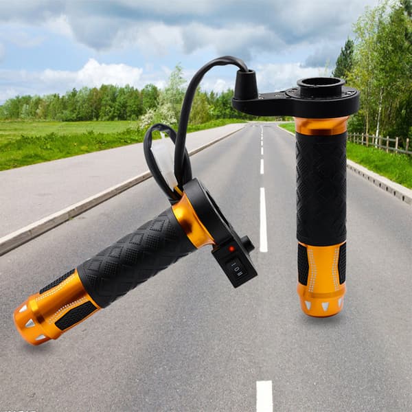 Heated Motorcycle Handlebar Winter Hand Warmer, 12V USB Powered Red