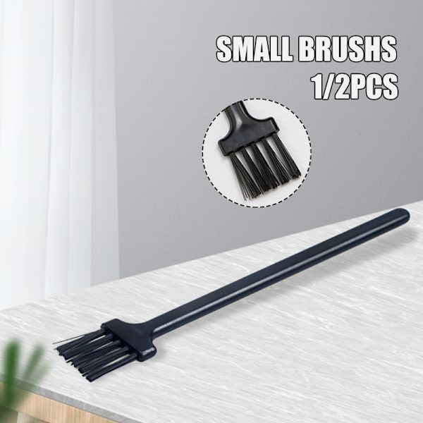 2 ST Computer Keyboard Cleaning Brush Small Portable PP Handle Nylon Antistatic Brushes for Computer and Small Space 2 Pack 2 Pack