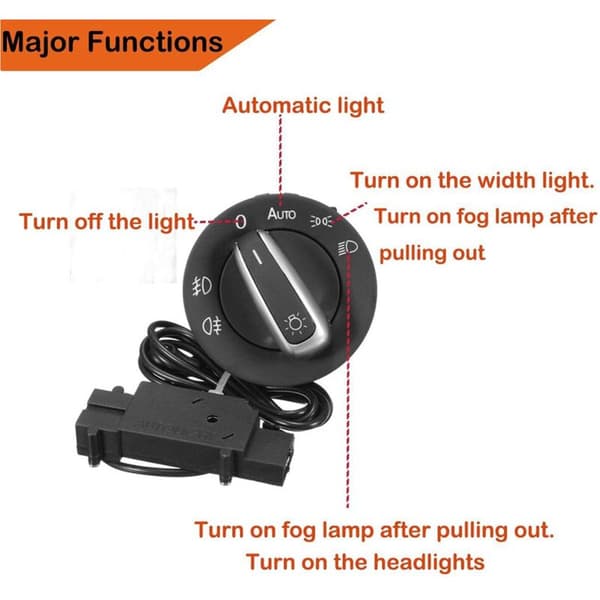Automatisk frontlys-sensorbryter for Golf 6 2008-2012 2016-2018 2003-2016 1.4T