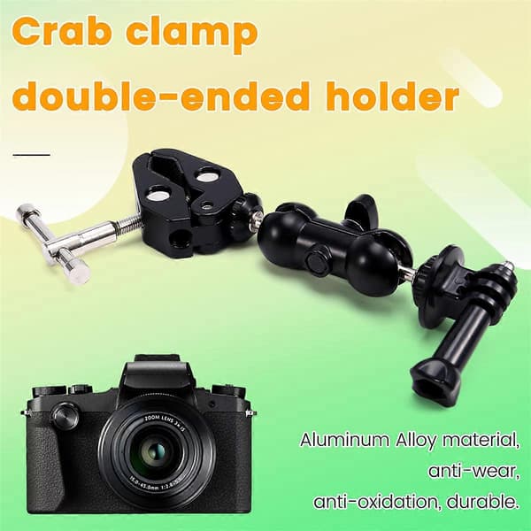 Motorcycle Bicycle Mount Clamp Universal Mount DSLR Camera Magic Arm for Action Cameras