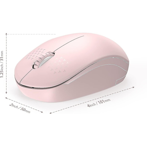 Wireless Mouse, 2.6g Silent Mouse with USB Receiver - Laptop Computer Mice for PC, Tablet