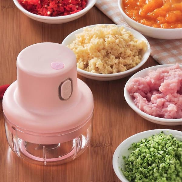 Wireless food chopper, vegetable chopper with container, baby food processor 250ML 250ML