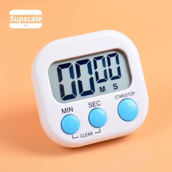2-pak Digital Køkkentimer, Store Tal, Høj Alarm, Magnetisk