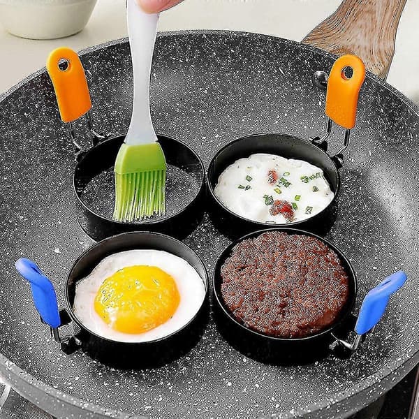 Muffins Egg Stekeform Kjøkken Omelettform Eggring Sandwich Frokost Matlaging Rustfritt Stål