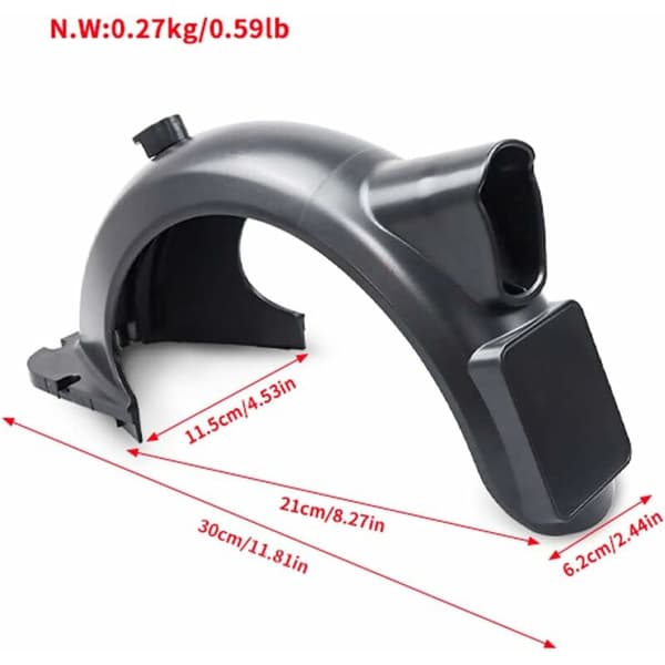 Rear Fender with Ultra Bright LED Tail Light for Segway Ninebot Max G30/G30LP/G30LE/G30LE Ⅱ/G30D/G30e/G30e ii Electric Scooter with Hook