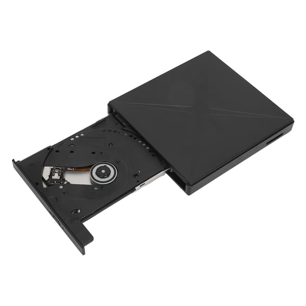 Ekstern DVD-drev USB 2.0 3.0 Højhastighedslagringskortlæser TPEC Shell Plug and Play DVD-brænder til bærbar stationær computer