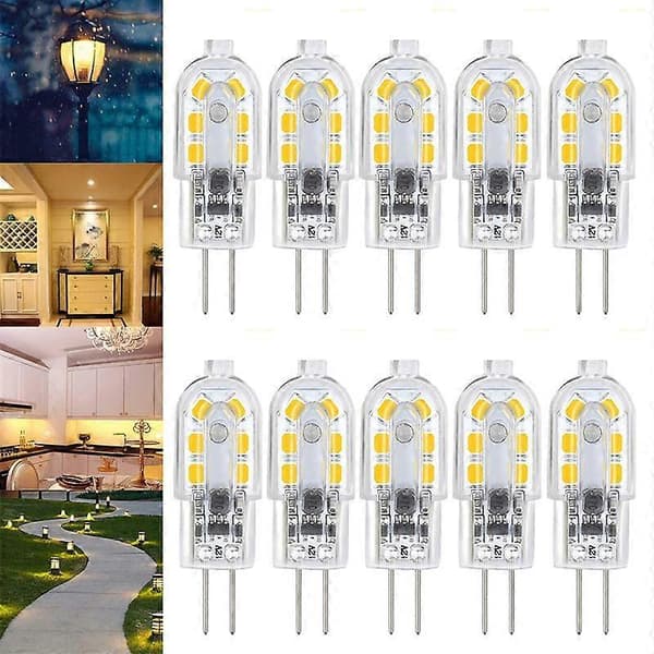 LED Bulb 10x G4 5W AC/DC 12V G4 Corn Bulb Energy Saving LED Bulb NOT Dimmable Warm White Transparent transparent