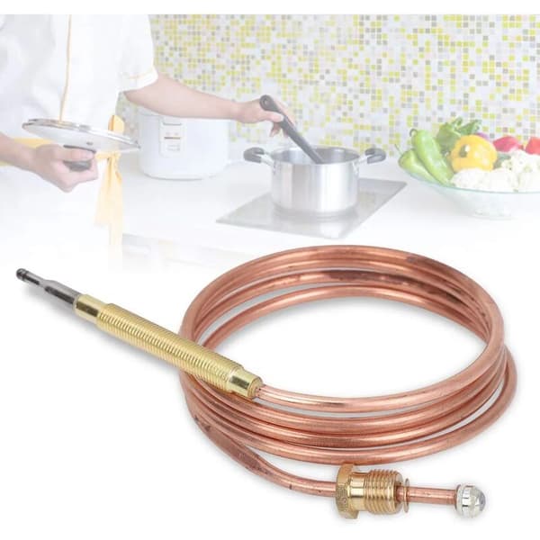 Gasskomfyr Universal Erstatningssett for Termoelement Koketoppadaptere for Manuelle Arbeidstilbehør (90cm)