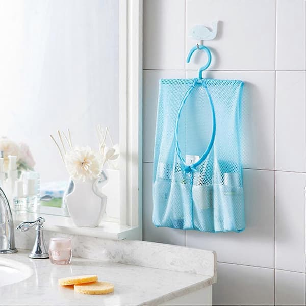 Storage Bag Robust Quick Dry with Hook Convenient Wash Bag for Kitchen