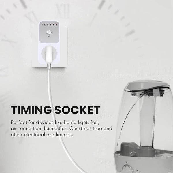Practical and beautiful countdown timer switch Intelligent control socket automatically closes the EU plug