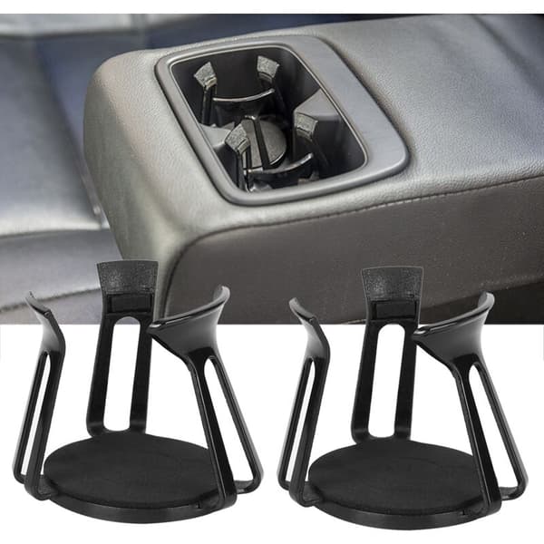 Universal 2-pack Car Interior Cup Holder D' Sticker Fixer Cover Drink Bottle Holder Accessories