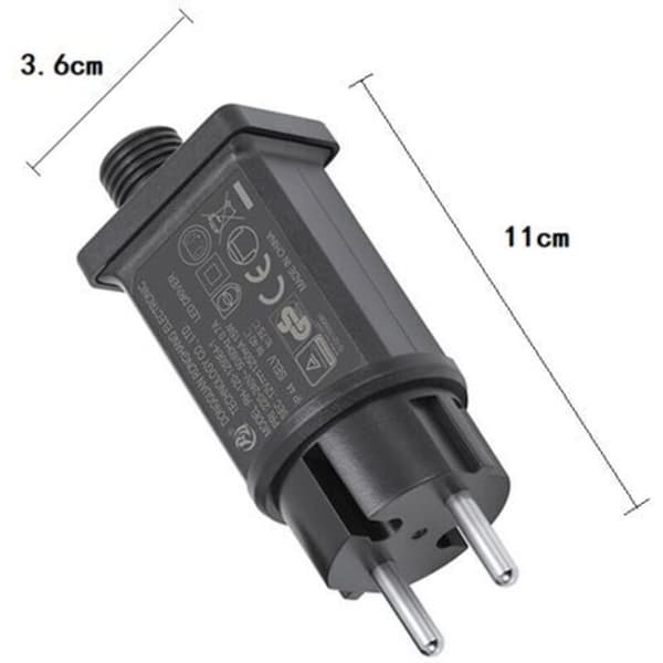 12V LED-strømforsyning, LED-transformator IP44 lavspændings-LED-adapterdriver til julebelysning, lyskæde (1 stk)