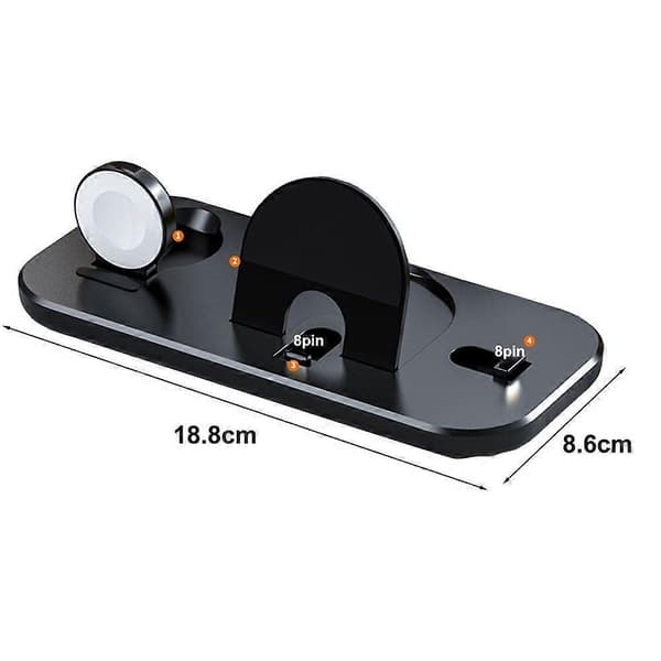Wireless Charging Station 3-in-1 Foldable Fast Charging Phone Watch Secure Wireless Charger Stand Home Accessory