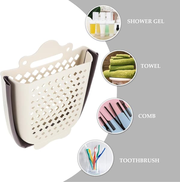 Laundry Basket Foldable Laundry Hamper Clothes Basket Wall-Mounted Dirty Clothes Hamper Space-Saving Washing Machine