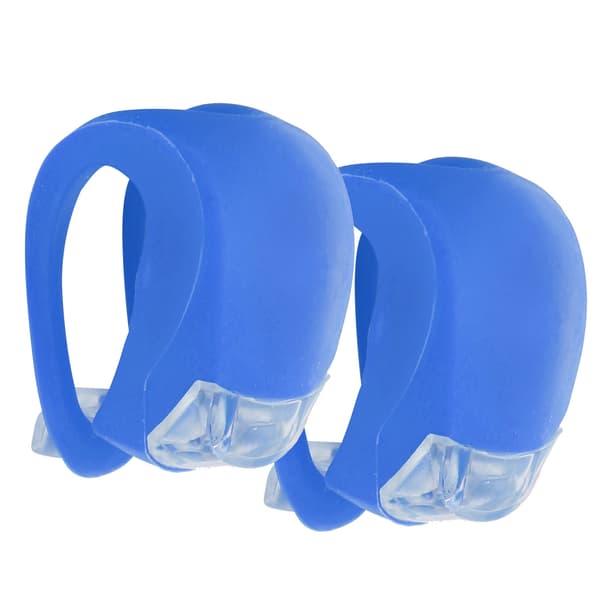 2pcs 2LED Bicycle Light Taillight Colorful Warning Light 3 Lighting Modes High Brightness Waterproof Blue