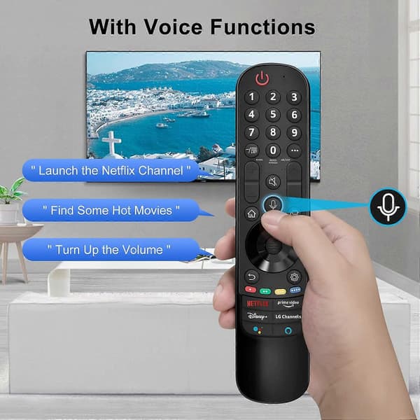 Magic Remote for LG Smart TV Remote Control, Compatible with 2021/2022 LG UHD OLED QNED NanoCell 4K 8K Smart TV, with Voice and Pointer Function