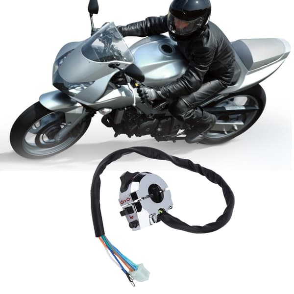 Motorcycle Function Switch Horn Turn Signal Switch for 22mm Handlebar